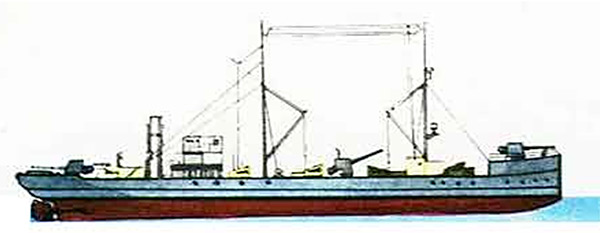 Военный транспорт ЭЛЬПИДИФОР, однотипные корабли производили эвакуацию из Евпатории