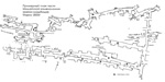 Примерный план исследованного участка мамайских каменоломен