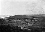 Евпатория. Место высадки британской армии 2 сентября 1854 года. Вид с юга. Озеро Кизил-Яр справа, Черное море слева
